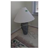 Large Table Lamp With Fish Figures 35 In Tall