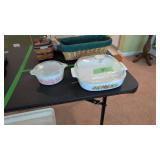 Pair Of Covered Corningware? Dishes