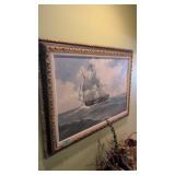 Oil On Canvas Signed A.t. Louwcord