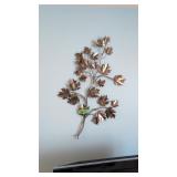 Metal Floral Wall Decoration 34 In Long