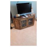 Double Glass Door Tv Stand 58 X18 By 27
