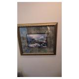 Large Framed Print Rio Grande Train 30 X26