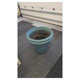 Two Large Plastic Flower Pots 21 Inch Diameter