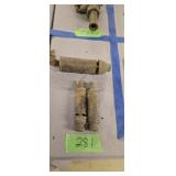 Three Brass Steam Whistles 5 In And 7 In