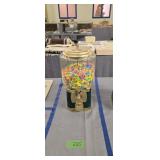 Vintage Gumball Machine With Key 16 Inches Tall