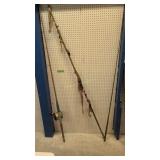 Lot Of Vintage Fishing Rods And Fly Rods As Shown