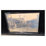 Postcard Milford Delaware the pea crop waiting