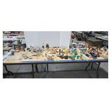 Vintage toys glassware wooden handled kitchen