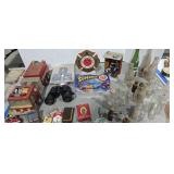 Vintage soda bottles candy containers binoculars