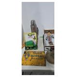 Metal farm bureau sign thermos Coors light f