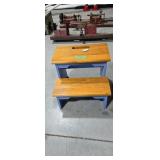 Wooden step stool