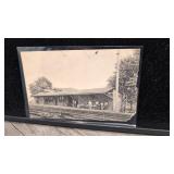 Postcard railroad station claymont Delaware