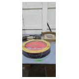 Beer advertising items Budweiser clock paps Blue