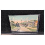 Postcard Lewes Delaware Pennsylvania Depot