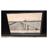 Postcard Lewis Delaware transportation Pier
