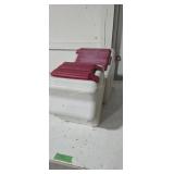 Pair of blitz stack and store plastic bins