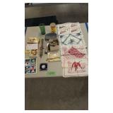 Vintage Linen Handkerchiefs Sports Cards