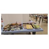 Records glassware toys as shown