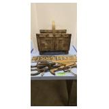 Vintage Delaware license plates hand tools