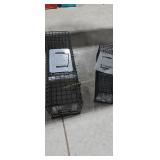 Traps and light located under table