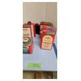 Lot of vintage Dupont powder tins