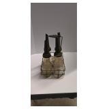 Antique Four Bottle Carrier With Bottles