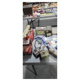 Toy fire truck advertising tins etc