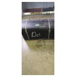 Metal Vintage Dome Top Car Travel Trunk 36 In Long