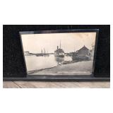 Postcard Bowers Beach Delaware steamer Frederica