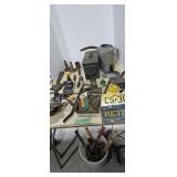 Tools plumbing fittings license tags grinder