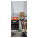 Hammers saw blades saber-saw etc