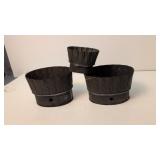 Three Antique 10 Molds 4 In And 6.5 In