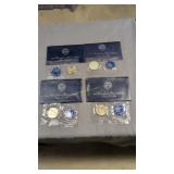 Uncirculated Eisenhower dollars 1971, 1972, 1