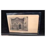 Postcard Georgetown Delaware first national Bank