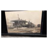 Postcard Milford Delaware train time by lefferts