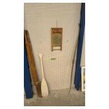 Wooden Washboard Boat Or Wheelbarrow Handles And