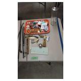 Figural Shaving Brush Flutes Patches Buttons