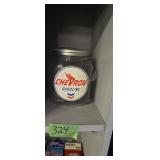 Chevron Gasoline Store Jar 6.75 In