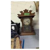 Antique Walnut Mantle Clock
