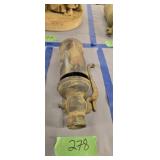 Antique Brass Steam Whistle 10.5 In