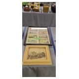 Vintage Framed Advertising Cards And Eddystone