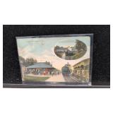 Postcard Seaford Delaware railroad station