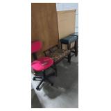 Desk chair vanity stool pair of bar stools