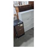 Two-drawer file cabinet and bookshelf 41 in tall