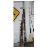 Vintage wooden walking sticks as shown