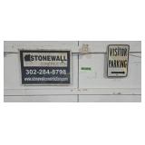 Visitor parking sign 12 x18 Stonewall