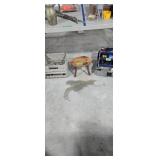 Fishing tackle box with tackle small stool w