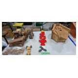 Wooden toys birdhouse and joy wall Plaque