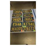 Group Of Vintage Delaware License Plates