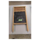Vintage Advertising Wooden Washboard Two-in-one